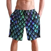 visesunny Men's Colorful Flower Print Beach Shorts Hot Summer Swim Trunks Sports Running Bathing Suits with Mesh Lining