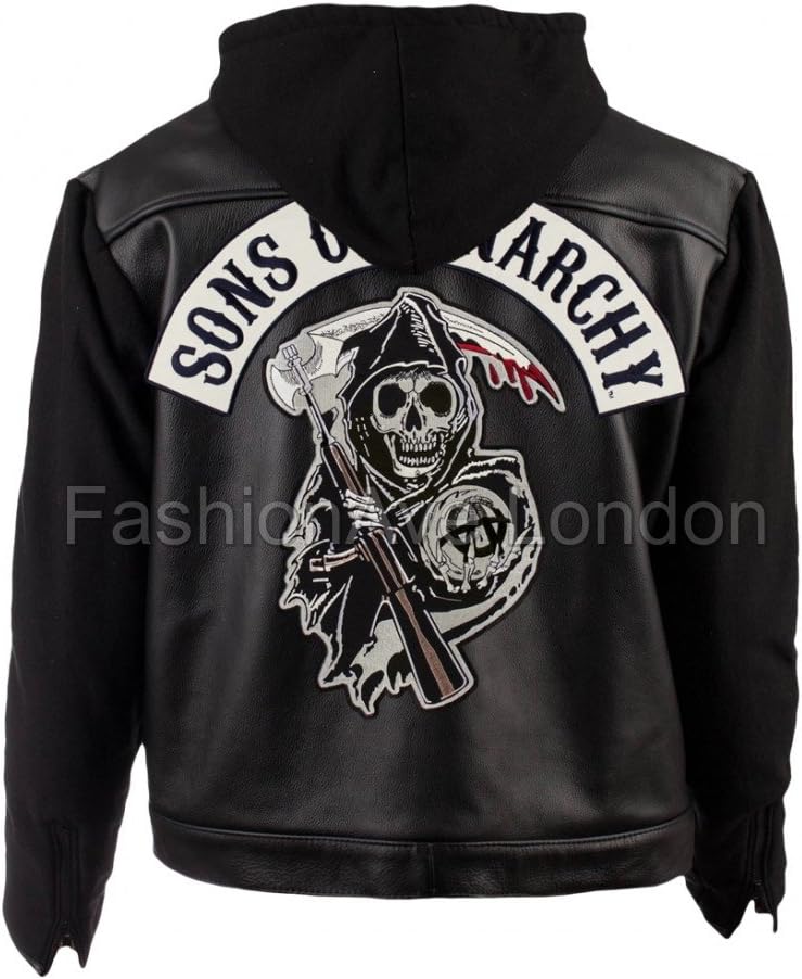 Men's Sons of Anarchy Premium Leather Embroidered Jacket