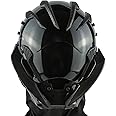 Cyberpunk Gothic Mask Helmet for Adult, Mechanical Sci-Fi Gear Cosplay Costume Accessory, Samurai and Futuristic Headgear