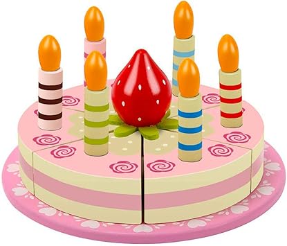 Kids Toyland Jeu De Nourriture En Bois Pour Les Enfants Gateau