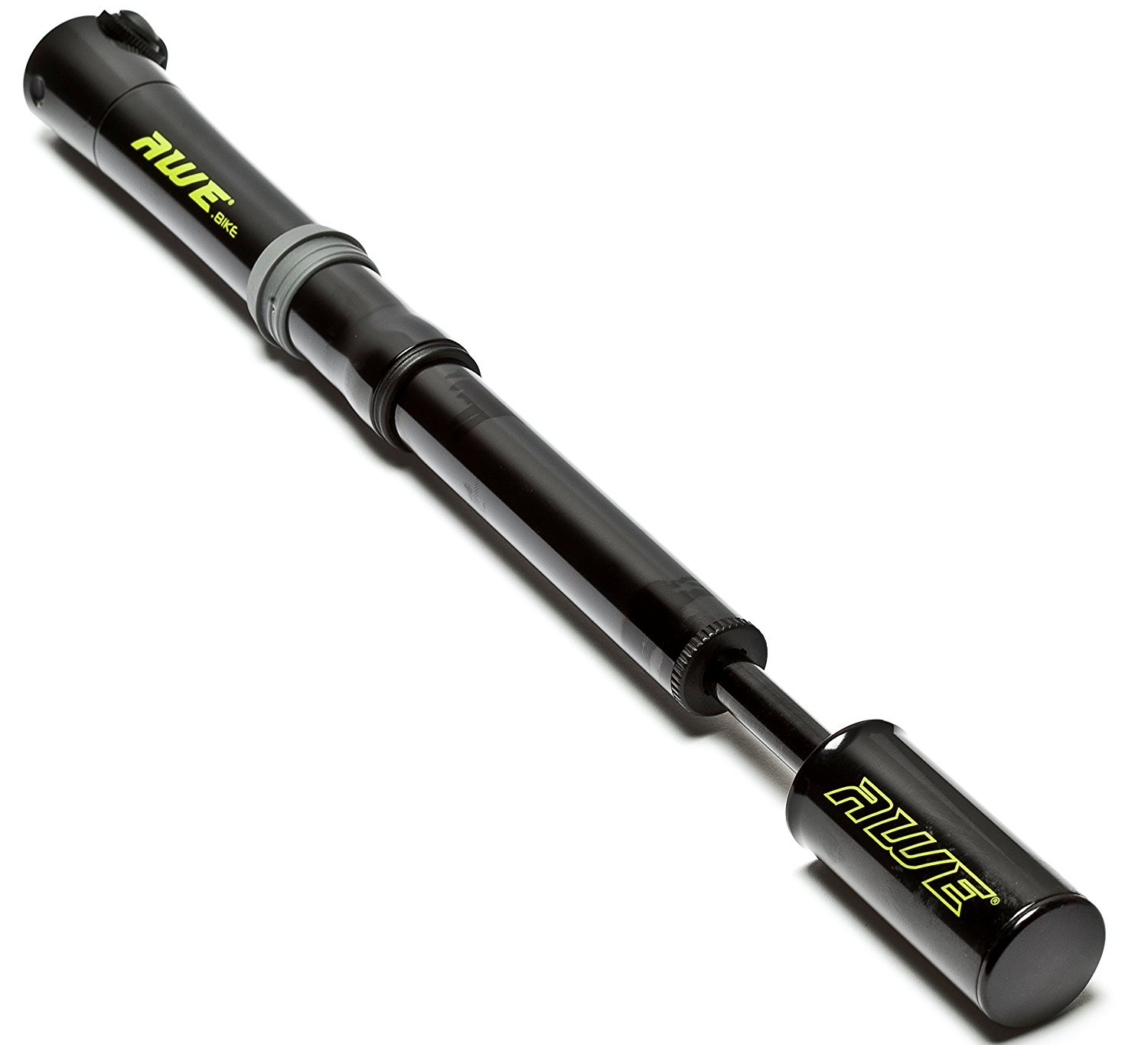 AWE® AWEForce CNC 6063 Alloy Telescopic Mini Bike/E-Bike Pump with Schrader/Presta Valve Max 80 PSI