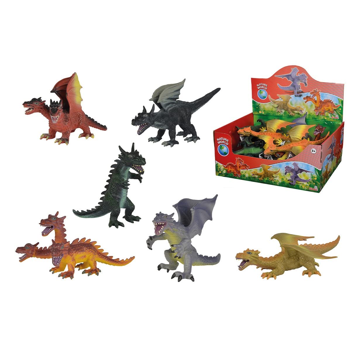 Simba Dickie 104342325 Dragon Animal Toy, Multi-Coloured