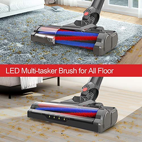 GeeMo Cordless Vacuum Cleaner 21Kpa SuperSuction 35 minsRunning 1.2L