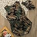 Baby Boy Girl Clothes Camouflage Romper Sleeveless Bodysuit Jumpsuit One-pieces +Headband Sunsuit Outfit Clothes (70 (0-6M), Camouflage)