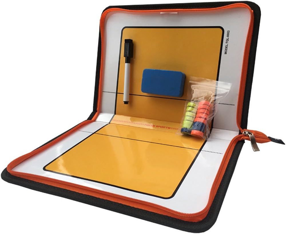 Firelong Volleyball Coach Tactic Board Strategy Training Aids Equipment - Zipper Closure : Sports & Outdoors