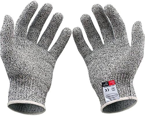 JUNNEY A Pair Cut Resistant Gloves Food Grade Level 5 Protection Working Cutting