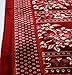 Modefa Islamic Prayer Rug - Wide Double Plush Velvet Namaz Sajjadah (Red)