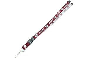PRO SPECIALTIES GROUP NCAA Two-Tone Lanyard with breakaway safety clasp and easy-remove clip for keys or ticket holder