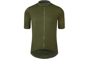 RISESBIK Men's Cycling Jersey Zipper Pocket Short Sleeve Lightweight Aero Race Fit Bike Jersey, UPF 50+ Biking Cycling Shirt
