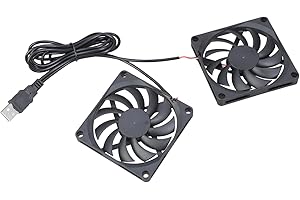 USB Power Double Cooling Fan 13CFM for Airflow Printer Player and Computer Components USB Fan Electronics Ventilation