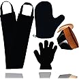 4Pack Self Tanning Mitt Set, 1 Self Tan Mitt, 1 Self Tanner Lotion Back Applicator, 1 Self Face Tanning Brush, 1 Exfoliating Glove, Self Tan Kit (4pack tanning applicator)