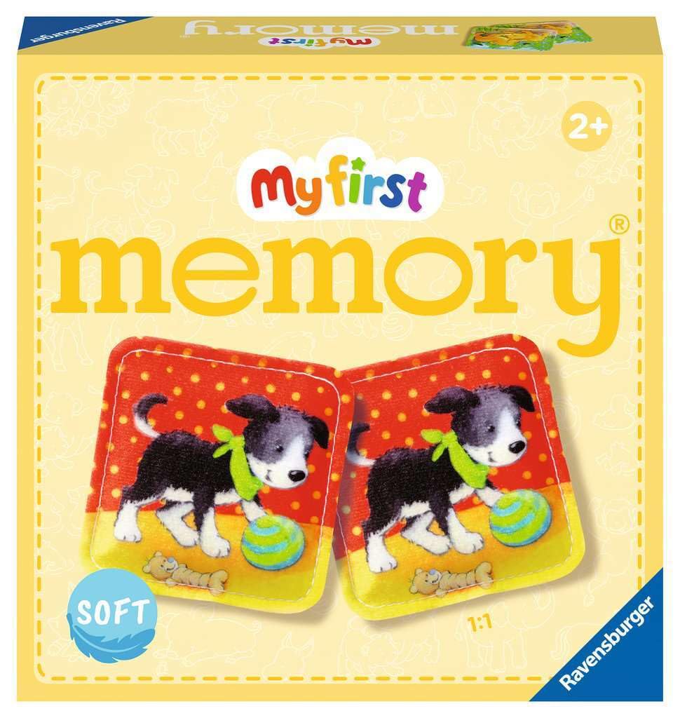 Ravensburger - 20998 - My First Memory® Plush - The Classic Memory Game with 24 Fabric Cards and Cute Animal Children, Toy from 2 Years