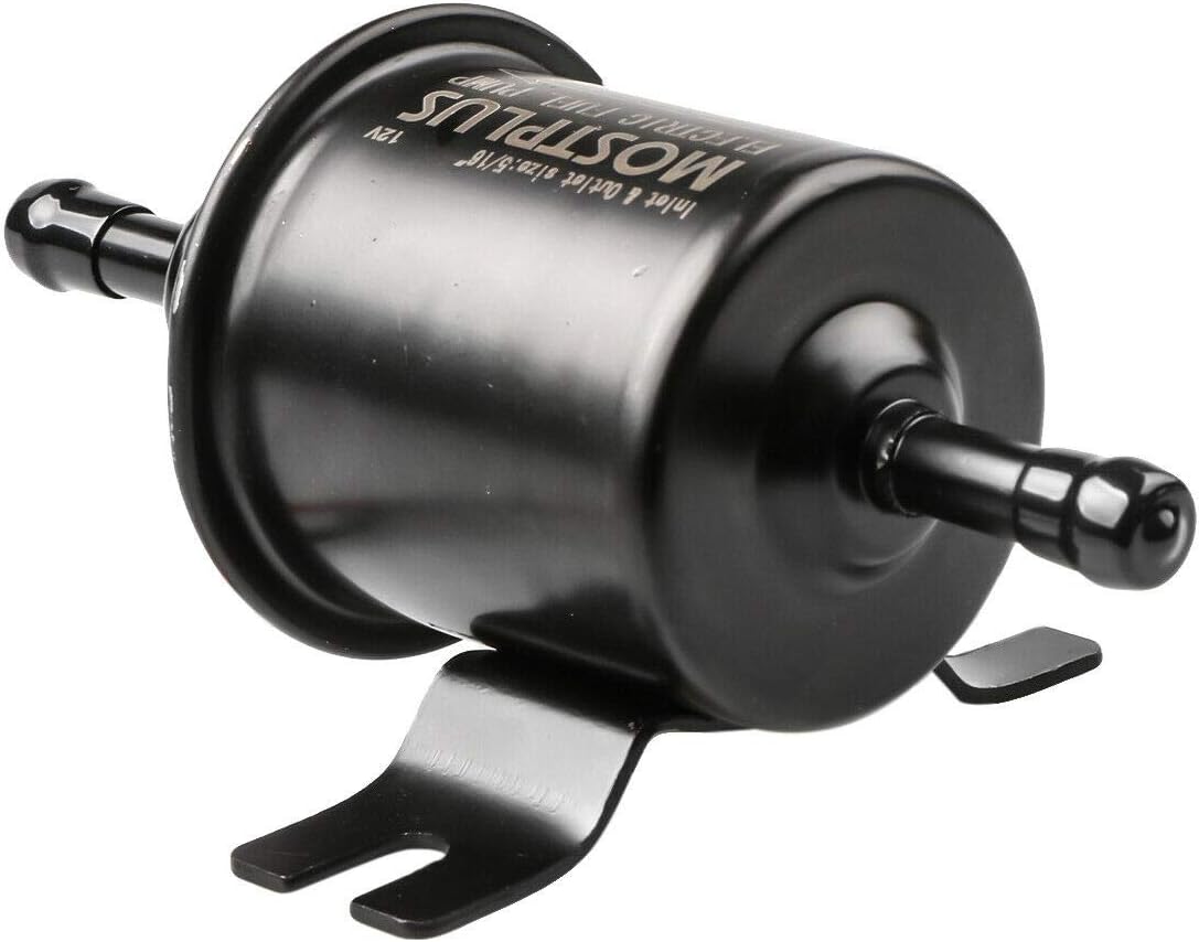 MOSTPLUS Universal Low Pressure Gas Diesel Inline Metal Solid Petrol 12V Heavy Duty Electric Fuel Pump Compatible with Motorcycle Carburetor ATV HEP-02A: Automotive