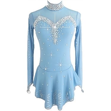sachin and babi light blue dress Figure Skating Dress Style A15 Red Italian Fabric, Handma