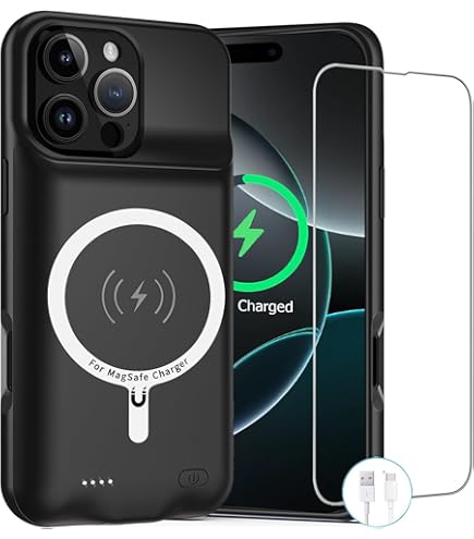 Amazon.com: Battery Case for iPhone 16 Pro, 10000mAh Battery