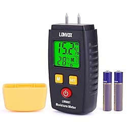 Wood Moisture Meter, LONVOX Pin-type Digital