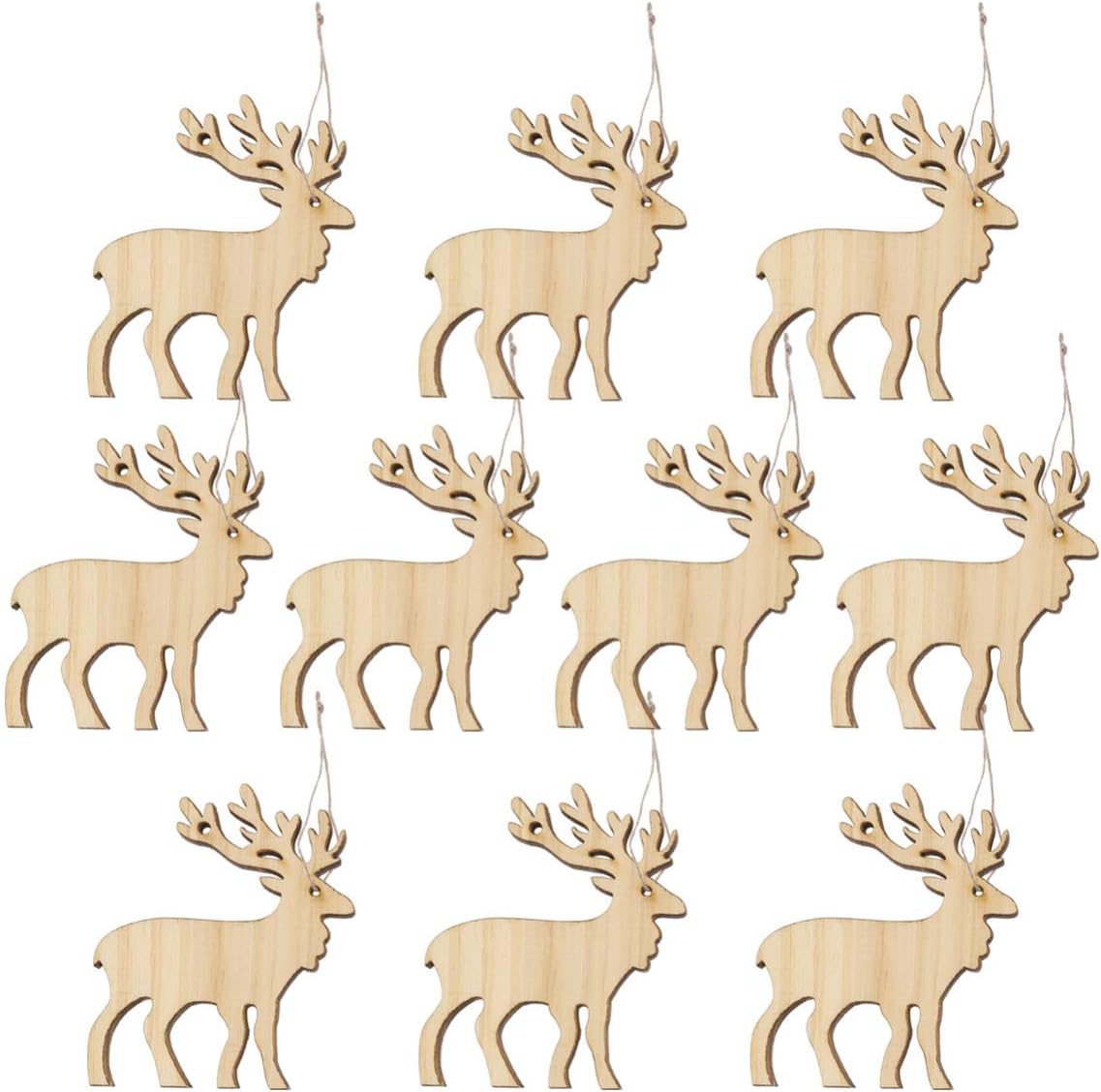 Unfinished Wood Woodcrafts Happyyami 10pcs Hanging Wooden Christmas Tree Decorations Ornaments Unfinished Wood Angel Cutouts Shapes Wooden Slices For Diy Craft Painting Uni Tankers Dk