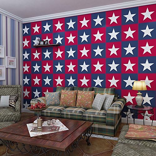 Loaest Mediterranean Papel de Parede 3D Paisagem Wallpaper for Walls 3D Room Wallpaper Roll Wallpaper Contact-Paper, 313101 Light Blue, 5.3㎡