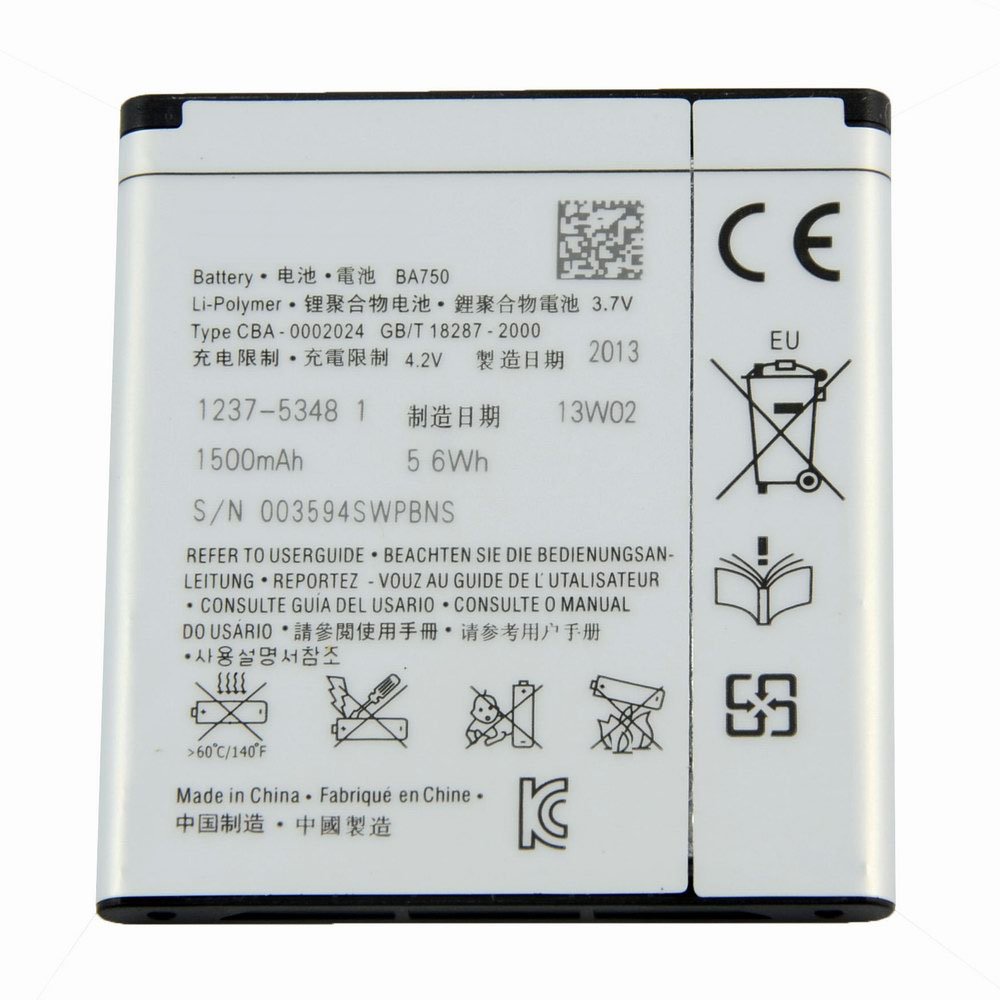 New BA750 Battery For Sony Ericsson Xperia Arc S LT15i X12 LT18: Amazon.ca:  Cell Phones & Accessories