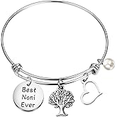TIIMG Noni Bracelet Grandma Gift Best Noni Ever Grandma Birthday Gift from Grandkids Granddaughter