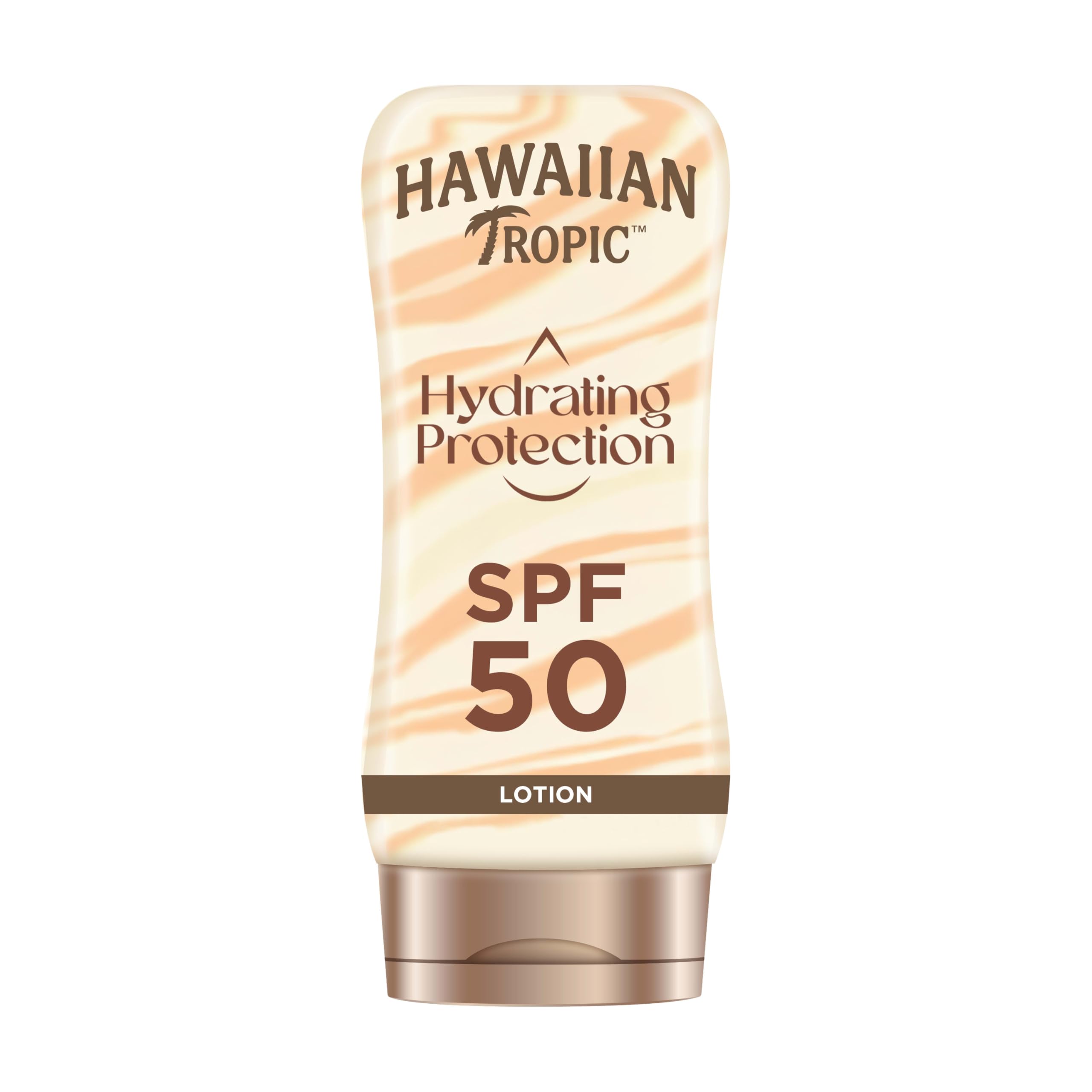 Hawaiian Tropic | Hydrating Protection Sunscreen SPF 50 UVA + UVB Protection, 180 ml, 12-Hour Moisturisation with Cocoa & Shea Butter, Water Resistant, Vegan