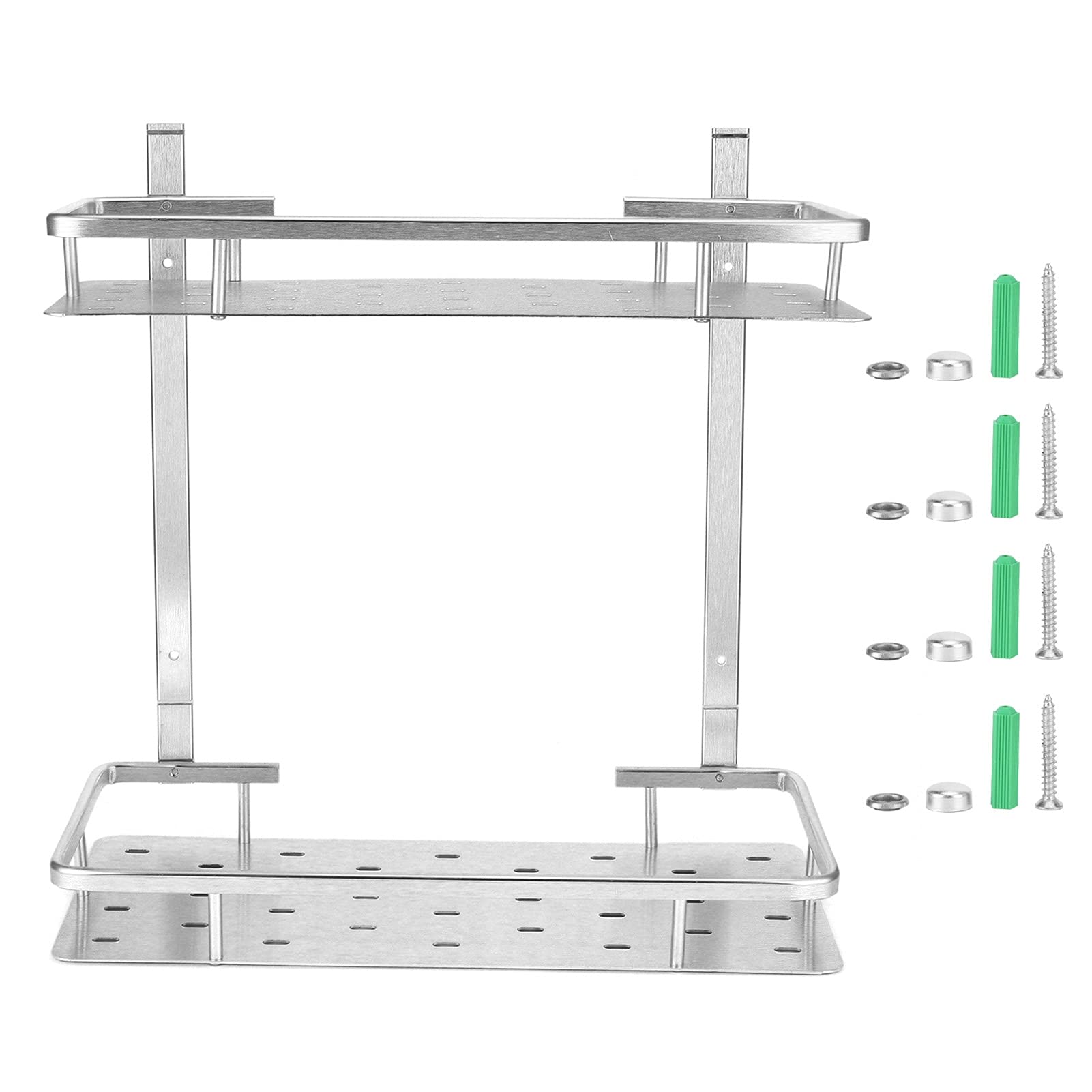 Bathroom Shelf, Shower Caddy Basket, Wall Mounted Dish Holder Shelf for Shampoo Conditioner Bathroom Kitchen Storage Organizer, Rack, Floating Shelves