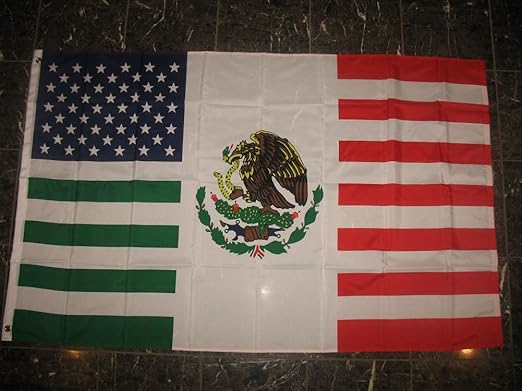 3 x 5 bandera de Estados Unidos México combinación mexicano ...