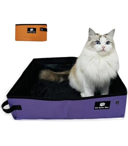 Litiere Pour Chat HiCaptain Travel Litter Box For Cat With Lid And