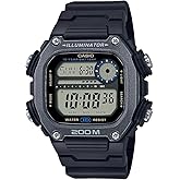 Casio DW291H Series | Men’s Digital Watch | 200 Meter Water Resistance | Multi Alarms | 100 SEC Stopwatch | Countdown Timer | World Map for World Time | LED Light | LC Display | 10 Yr Battery