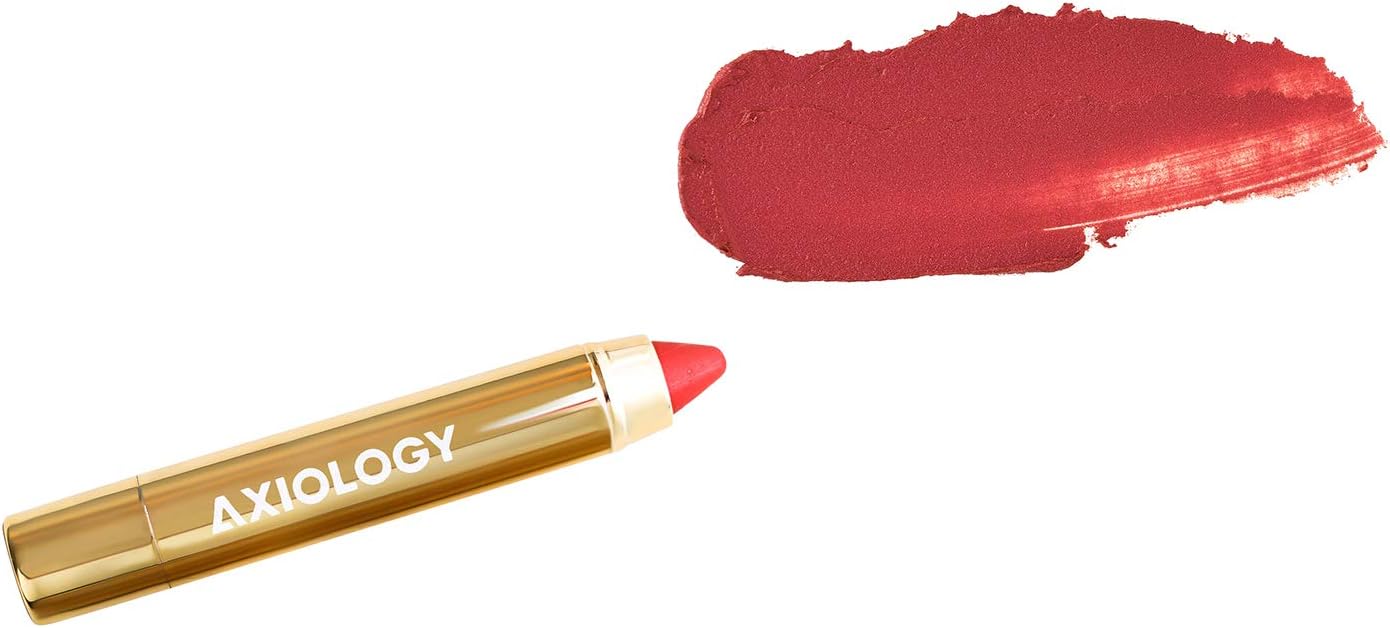Axiology - Organic, Vegan, Cruelty-free Lip Crayon (Vibration | Orange-Pink)