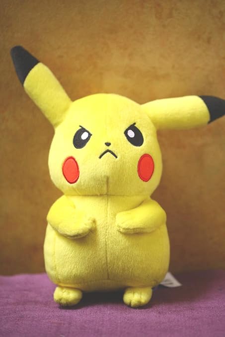 angry pikachu plush