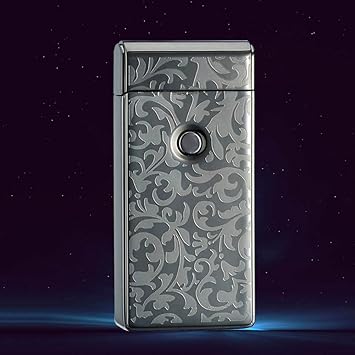 Amazon Co Jp Usb 充電式高級ライターガス オイル不要 電子ライター 防風 黒花 パソコン 周辺機器