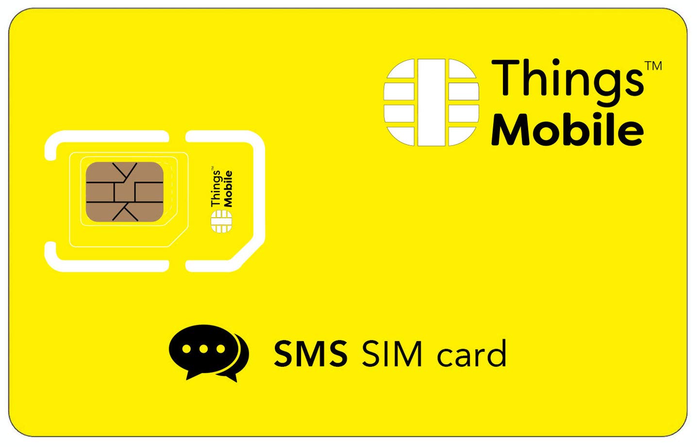 Things Mobile SIM Card - Global Coverage, Multi-Operator, No Fixed Costs, €10 Credit Included, GSM/2G/3G/4G LTE