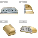 shsyue Keyhole Light Lamp Infrared Auto Sensor 4 LED Battery Operated Gold view 3