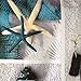 LifEast Sea World Fabric Shower Curtain Seashell and Sandy Beach (180180, Sea Stars)