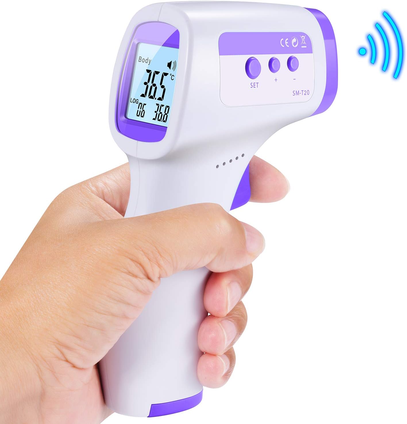 Non-Contact Infrared Forehead Digital Thermometer Accurate Instant Reading for Adults and Kids