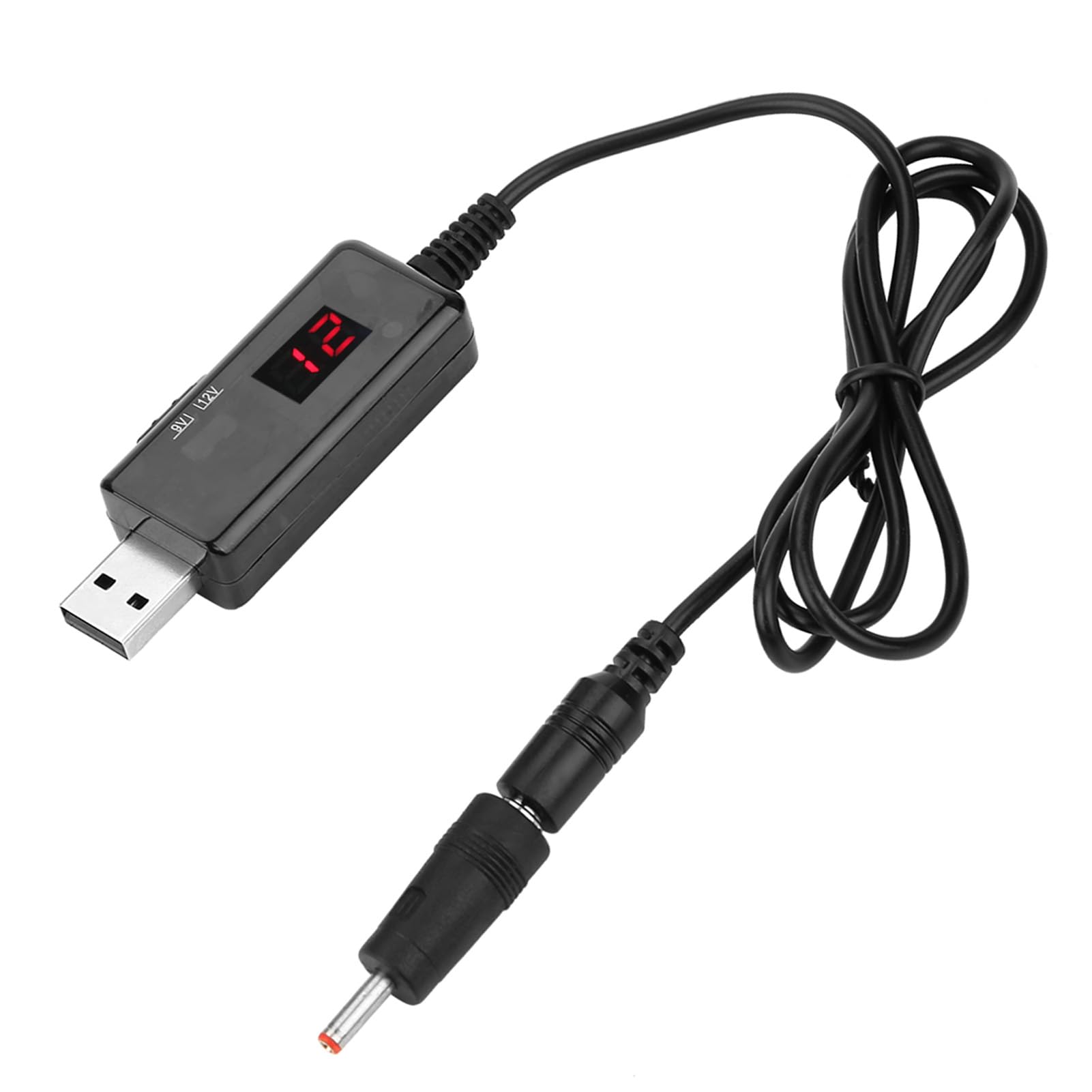 Step Up Voltage Converter Display USB to DC Boost Cable Router USB Step-up Converter Cable 9V/12V