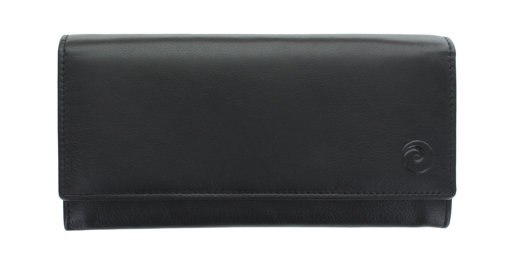 Mala Leather Origin Collection Leather Matinee Purse with RFID Protection 3434_5 Black