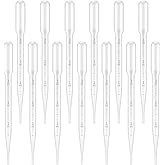 G2PLUS 100PCS 3ml Disposable Plastic Pipettes, Essential Oils Graduated Transfer Pipettes for Science Laboratory, Experiment, Essential Oils, Make up Tool