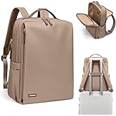 GOLF SUPAGS Stylish Laptop Backpack for Women Airline Approved Perfect for Work College and Travel Multi-Functional Casual Daypack Fits 15.6 Inch Notebook (Champagne)