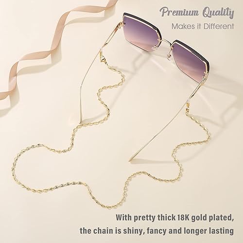 SAM LORI Eyeglass Chain for Women Gold Glasses Necklace Strap