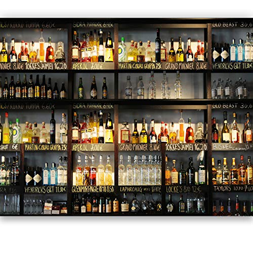 murimage Fototapete Küche 183 x 127 cm inklusive Kleister Bar Cocktail Whiskey Drinks Cognac Regal Getränke Tapete – Bild 3