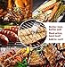 ROMANTICIST Non Stick Extra Large Fish Grill Basket for Grilling Any Fish Up to 16-4pc Heavy Duty Stainless Steel Grill Accessories Set - Grilling Basket Spatula Fork Tongs - Grill Gift for Men