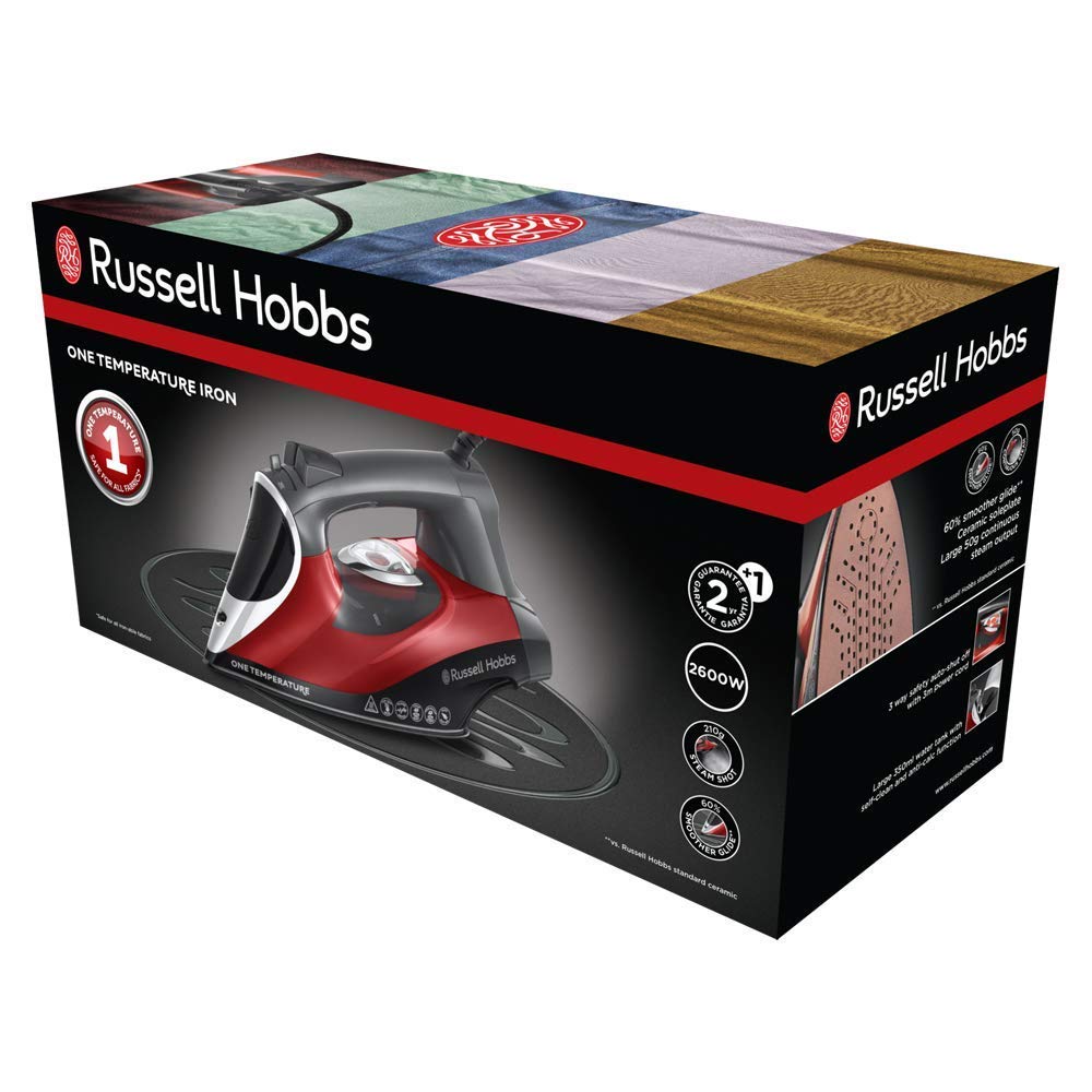 Russell Hobbs Supreme Steam Pro 23971-56 - ref 2600 W, Suela de Cerámica,  Azul y Blanco Plancha de Ropa de Vapor Planchas, centros de planchado y  accesorios Hogar y cocina futakuchi-hakata.com