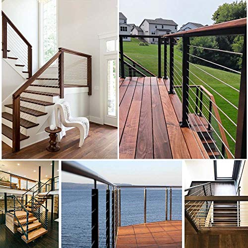 Blika 15Pack 316 Stainless Steel Cable Railing Kits fit 1/8" Stainless