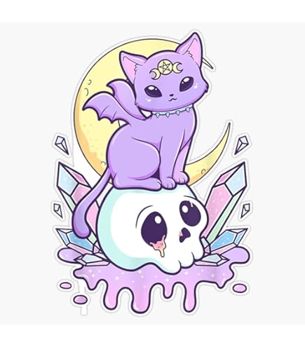 Baby Baphomet Car Magnet - 5" Pastel Artwork Flexible Vinyl Bumper Sticker