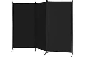 VEPRIMIN 3 Panel Room Divider, 6 Ft Tall Privacy Screens and Room Dividers, Wall Divider Panels Partition, Freestanding Foldi