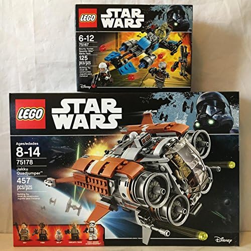 LEGO Star Wars Jakku Quad Jumper &amp; LEGO Star Wars Bounty Hunter Speeder Bike Battle Pack