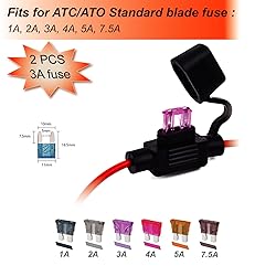 Gaoekoius 2pcs 18AWG Gauge Inline Fuse Holder with
