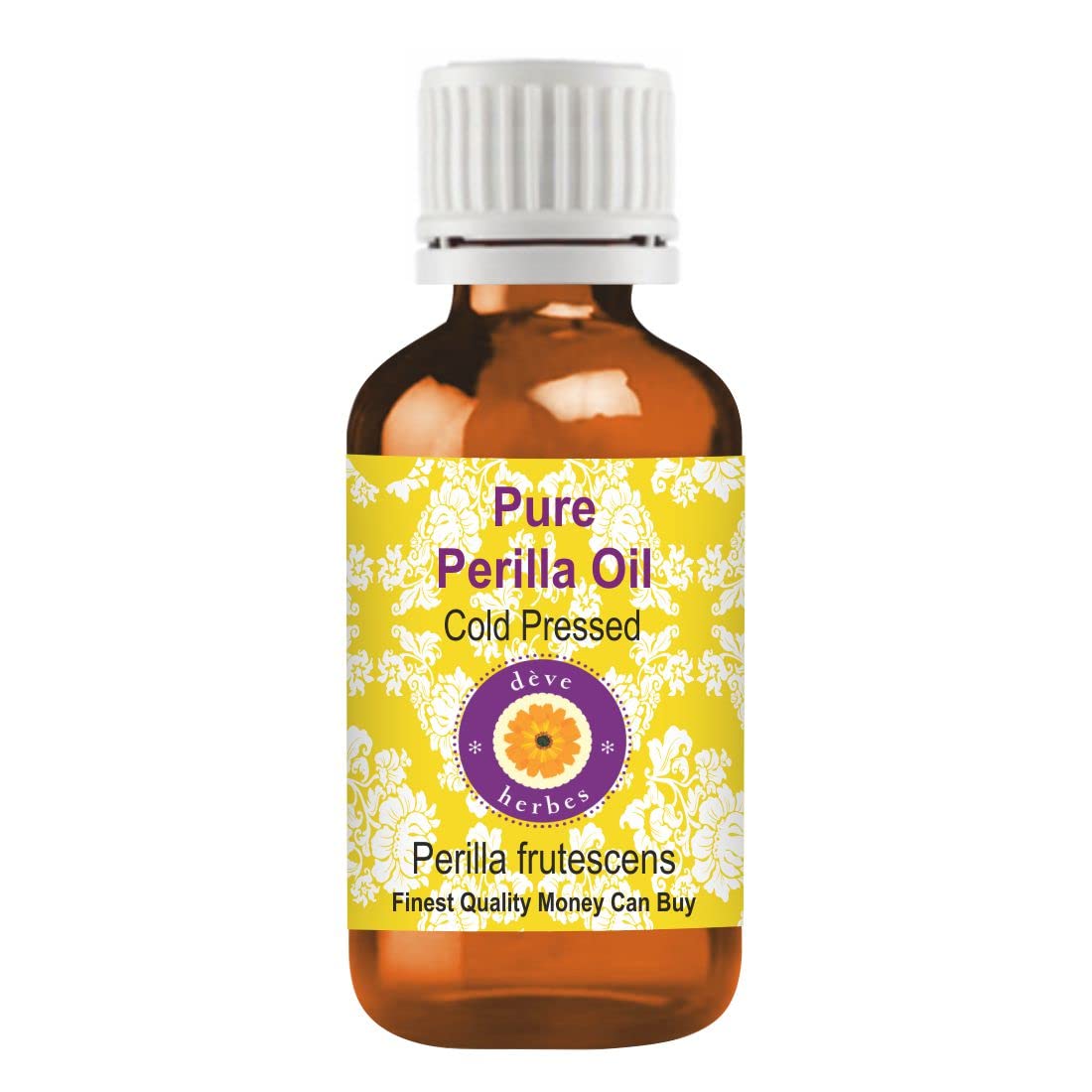 Deve Herbes Pure Perilla Oil (Perilla frutescens) Non-Sticky | Non-Greasy | For Skin, Hair, Massage & DIY Use 50ml